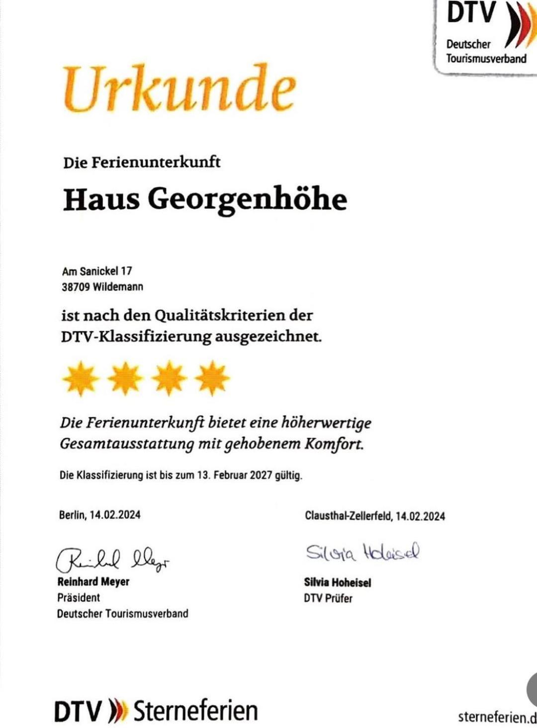 Haus Georgenhoehe Wildemann Exteriör bild
